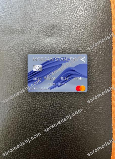 USA Morgan Stanley Bank mastercard photolook front